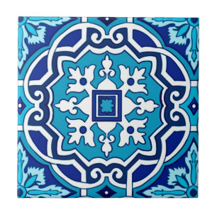 Blue tiles,Mediterranean tiles,majolica    Ceramic Tile