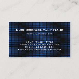 Blue Tiles Modern Contemporary Business Card