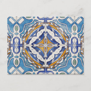 Blue Tiles Postcard