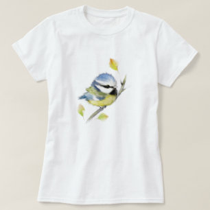 Blue tit bird t-shirt