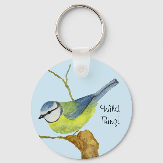 Blue Tit Key Ring (Front)