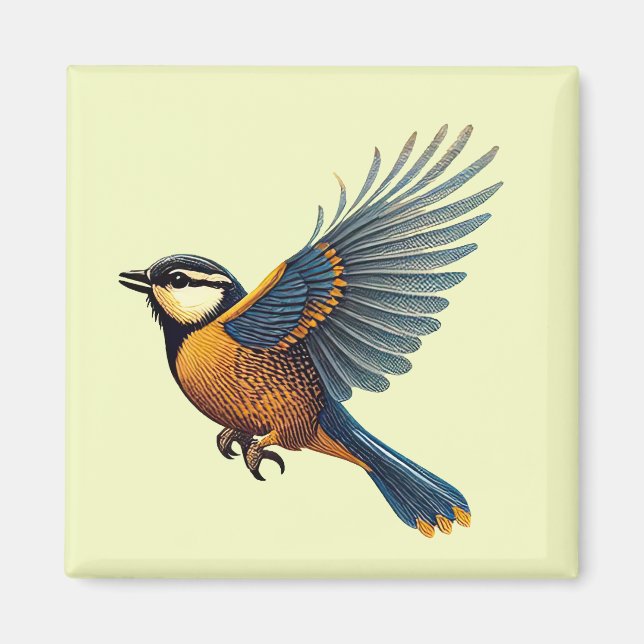 Blue Tit Magnet (Front)