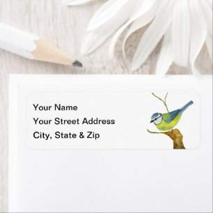 Blue Tit Return Address Label