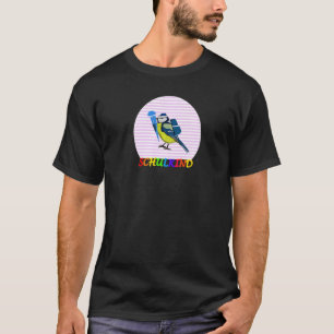 Blue Titmouse Bird First Day At School Bird Animal T-Shirt