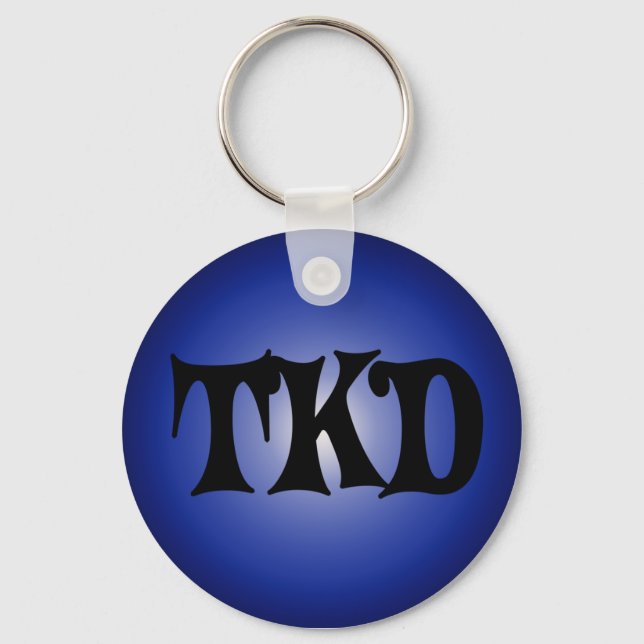 Blue TKD Keychain (Front)