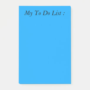 Blue To Do List Post-it Notes