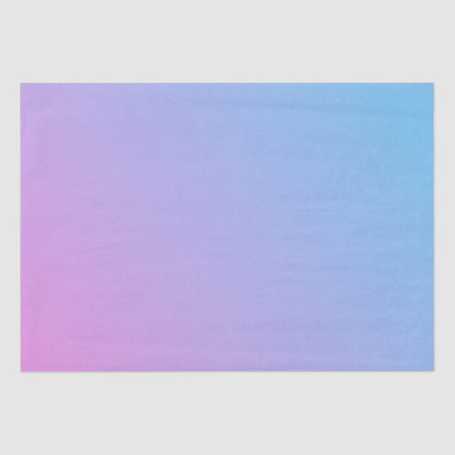 Blue to Pink Ombré Tissue Paper (Front)