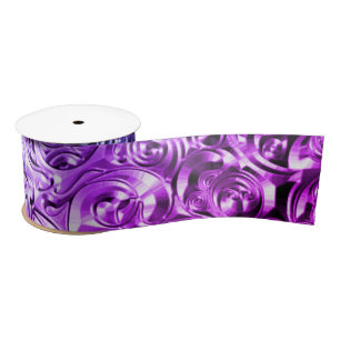 Blue to Purple Gradient Satin Ribbon