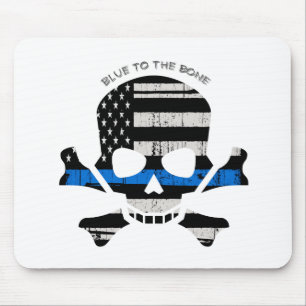 Blue to the Bone (colour) Mouse Pad