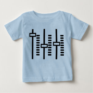 Blue Toddler DJ Deejay baby House Music volume edm Baby T-Shirt