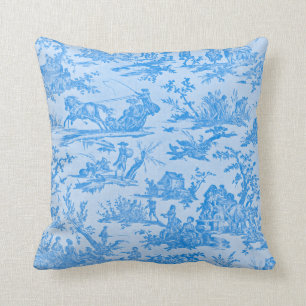 Blue Toile Cushion