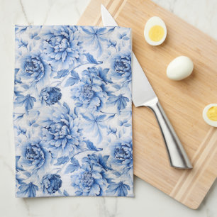 Blue Toile de Jouy Tea Towel