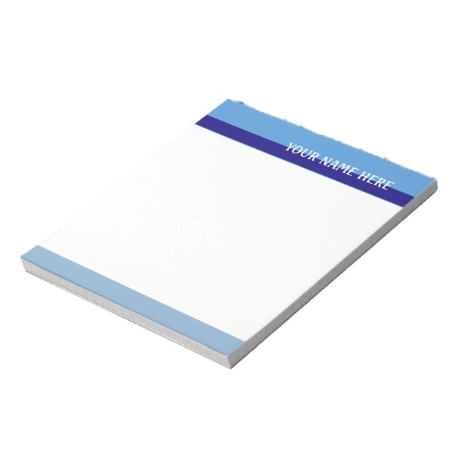 Blue Tones Notepad (Rotated)