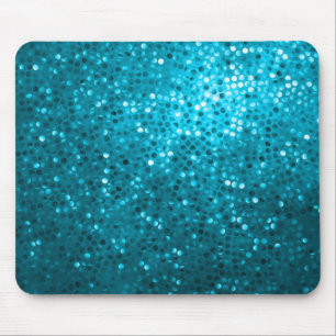 Blue Tones Retro Glitter And Sparkles 2 Mouse Pad