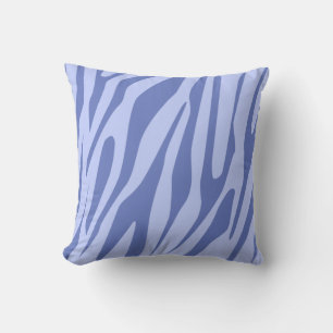 Blue Tones Tiger Seamless Pattern Cushion
