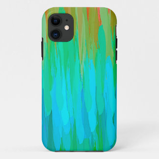 Blue Tones Watercolor Abstract Background iPhone 11 Case