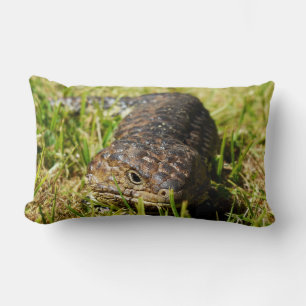 Blue Tongue Lizard, The Grass Whisperer, Lumbar Cushion