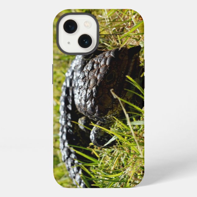 Blue Tongue Stumpy Australian Lizard,   iPhone Case (Back)
