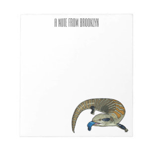 Blue-tongued skink cartoon illustration notepad