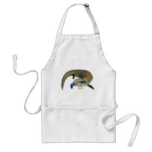 Blue-tongued skink cartoon illustration standard apron