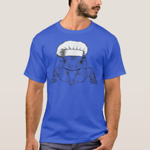 Blue Tongued Skink Lizard Cook Chef Funny Cooking T-Shirt