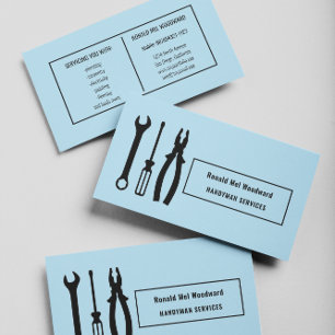 Blue Tool Handyman Services Business Card