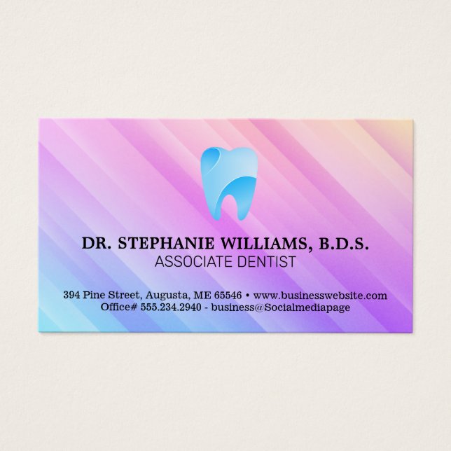 Blue Tooth Artistic Logo | Dentistry (Front)