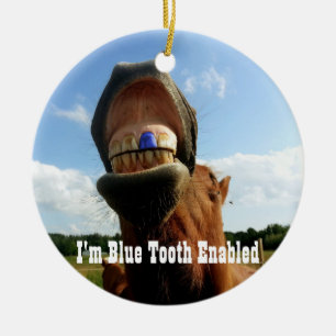 Blue Tooth Enabled Horse Ceramic Tree Decoration