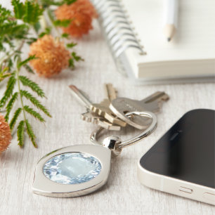 Blue Topaz 1 Key Ring