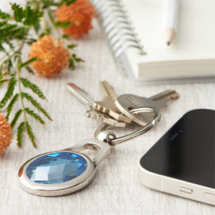 Blue Topaz 2 Key Ring