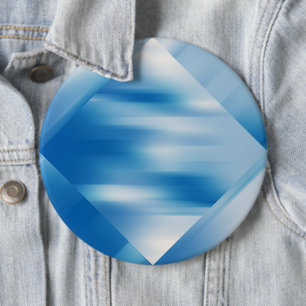 Blue topaz 6 cm round badge