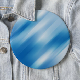 Blue topaz 6 cm round badge