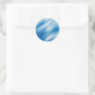 Blue topaz classic round sticker