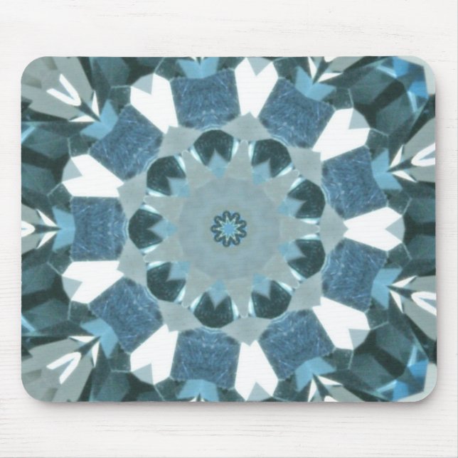 Blue Topaz Kaleidoscope Mouse Pad (Front)