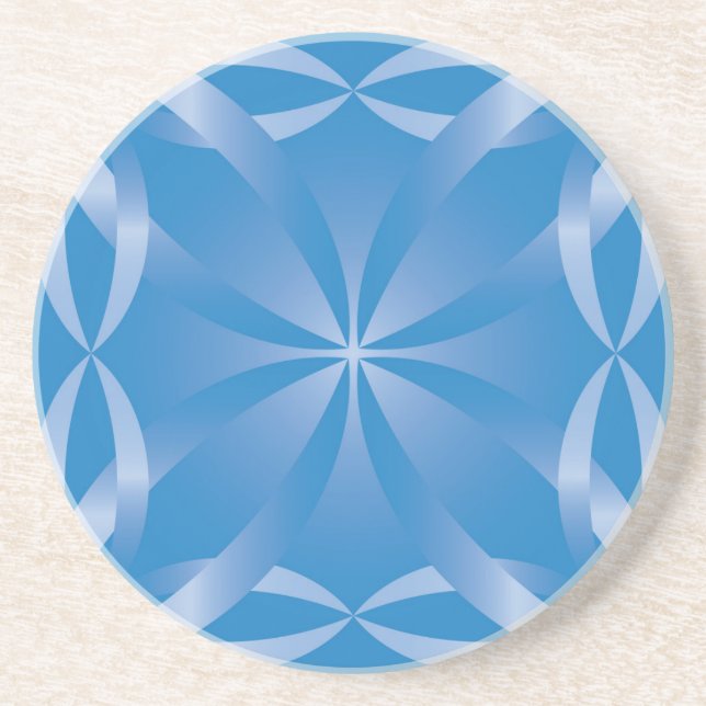 blue topaz pattern coaster (Front)