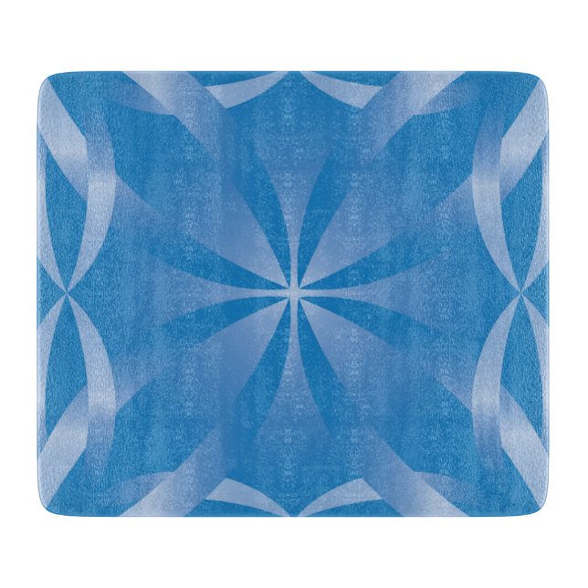 blue topaz pattern cutting board (Front)