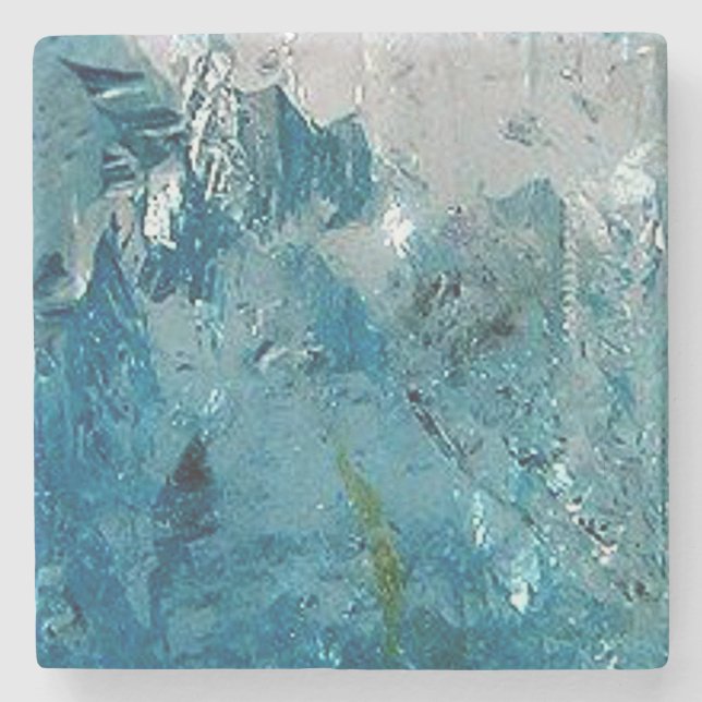 Blue Topaz Stone Coaster (Front)