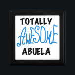 Blue Totally Awesome Abuela Gifts Gift Box<br><div class="desc">Totally Awesome Abuela keepsakes,  cards,  buttons,  stickers,  and more for the totally awesome grandmother or abuela to be with bright blue text with black or white text for light and dark colours t-shirts and gifts.</div>