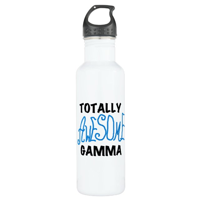 Blue Totally Awesome Gamma 710 Ml Water Bottle (Front)