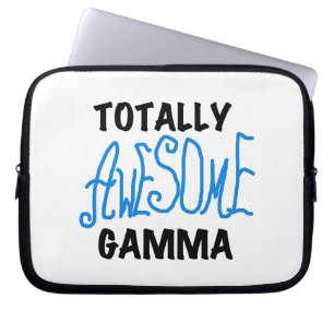 Blue Totally Awesome Gamma Gifts Laptop Sleeve