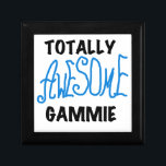 Blue Totally Awesome Gammie Gifts Gift Box<br><div class="desc">Totally Awesome Gammie  mugs,  gammie keepsakes,  cards,  buttons,  stickers,  and more for the totally awesome grandmother or gammie to be with bright blue text with black gifts.</div>
