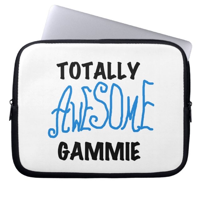 Blue Totally Awesome Gammie Gifts Laptop Sleeve (Front)