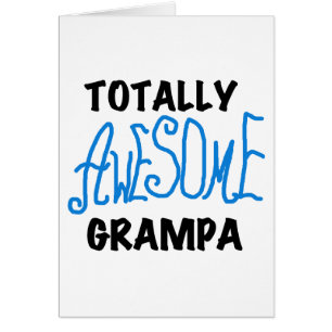 Blue Totally Awesome Grampa T-shirts and Gifts