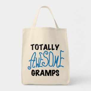 Blue Totally Awesome Gramps T-shirts and Gifts Tote Bag