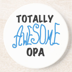 Blue Totally Awesome Opa T-shirts and Gifts Coaster