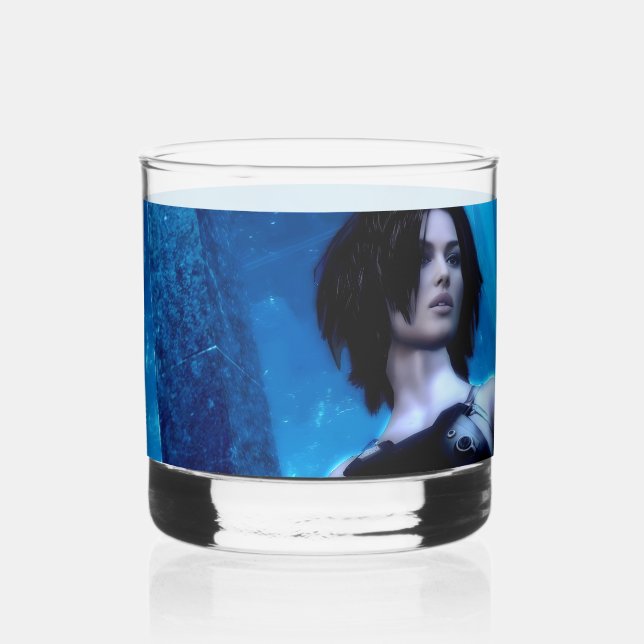 Blue Toxin glass (Front)