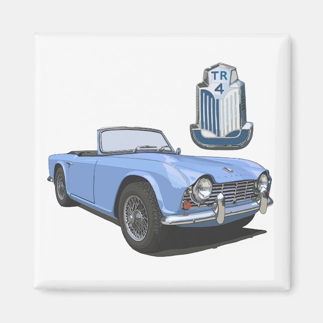 Blue TR4 Magnet (Front)