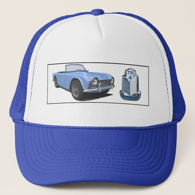 Blue TR4 Trucker Hat (Front)