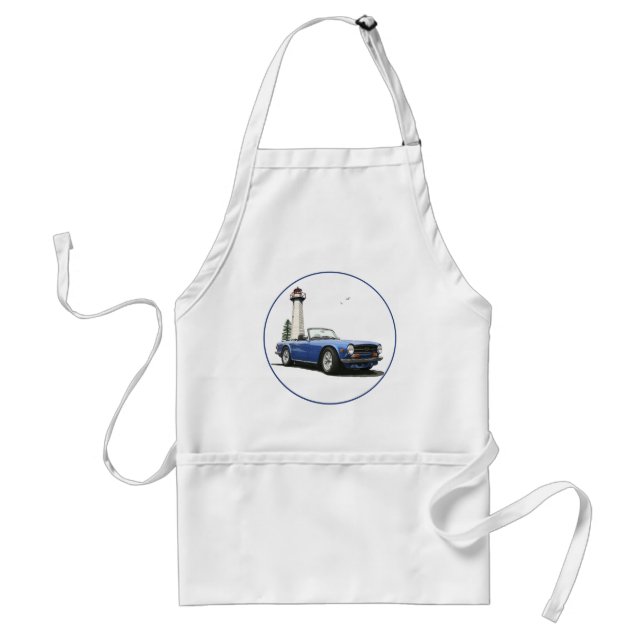 Blue TR6 Standard Apron (Front)