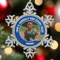 Blue Track & Field Photo High School Athlete